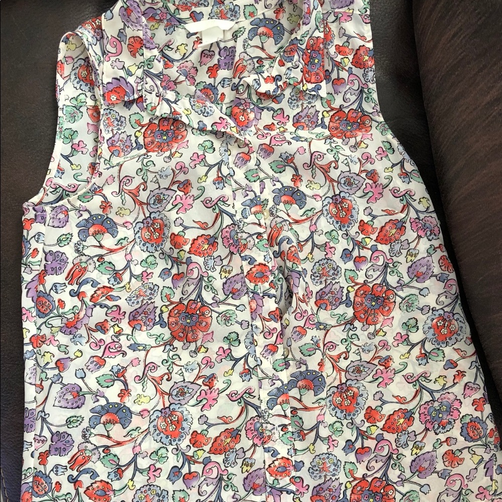 H&M button front tank
